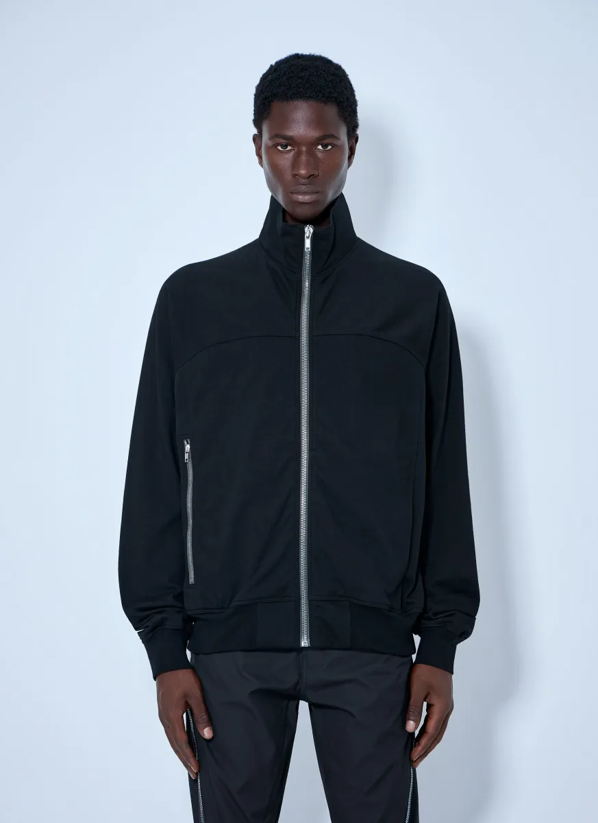 High-Neck Zip-Up Jacket