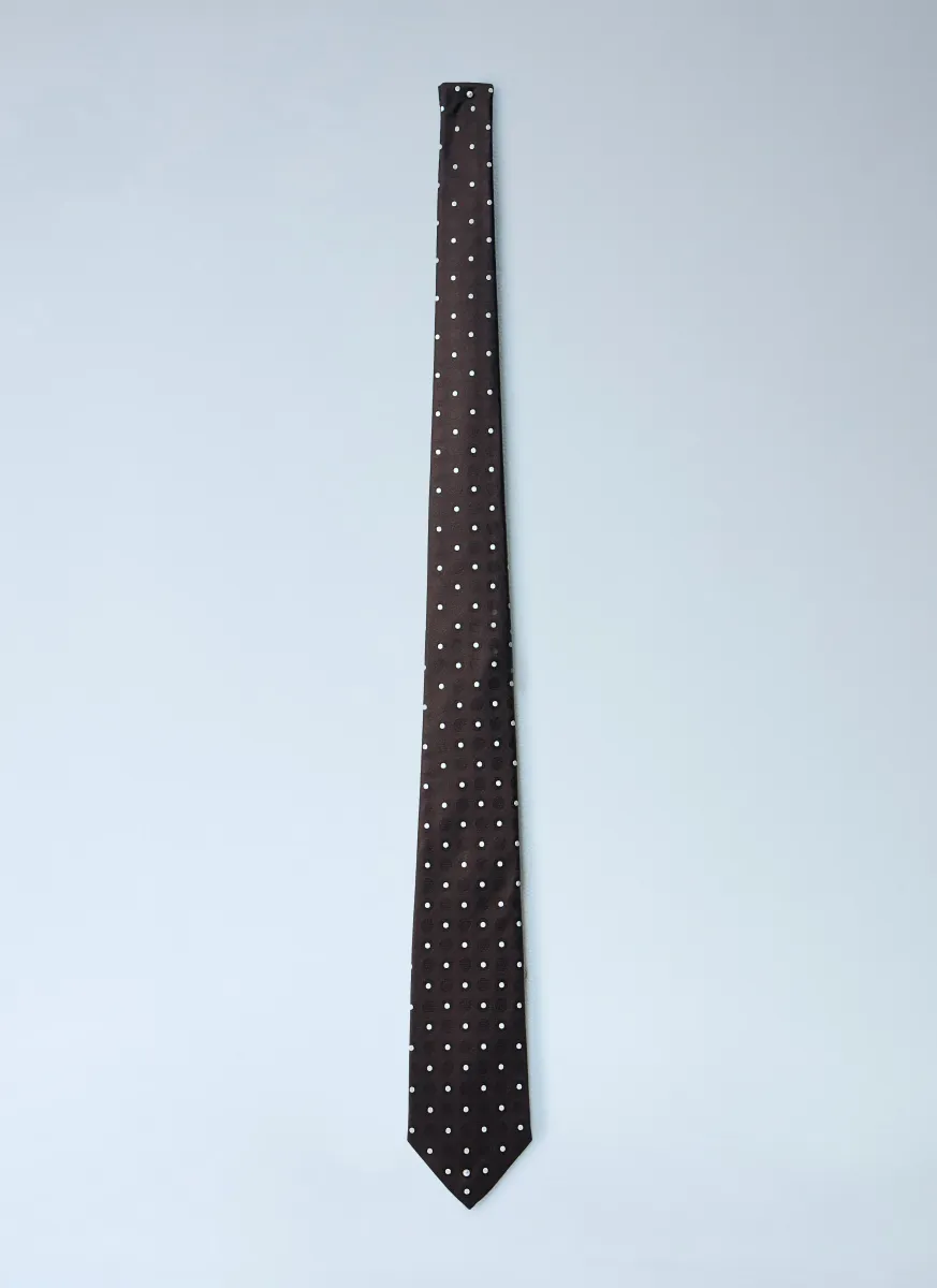 Dotted Silk Tie