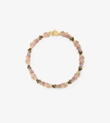 Souvenir Pavé Necklace in Gold/multicolour