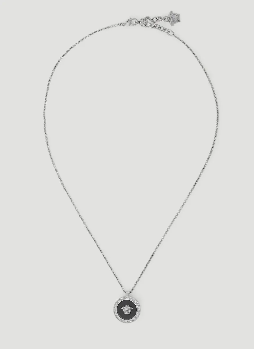 Enamel Medusa Necklace