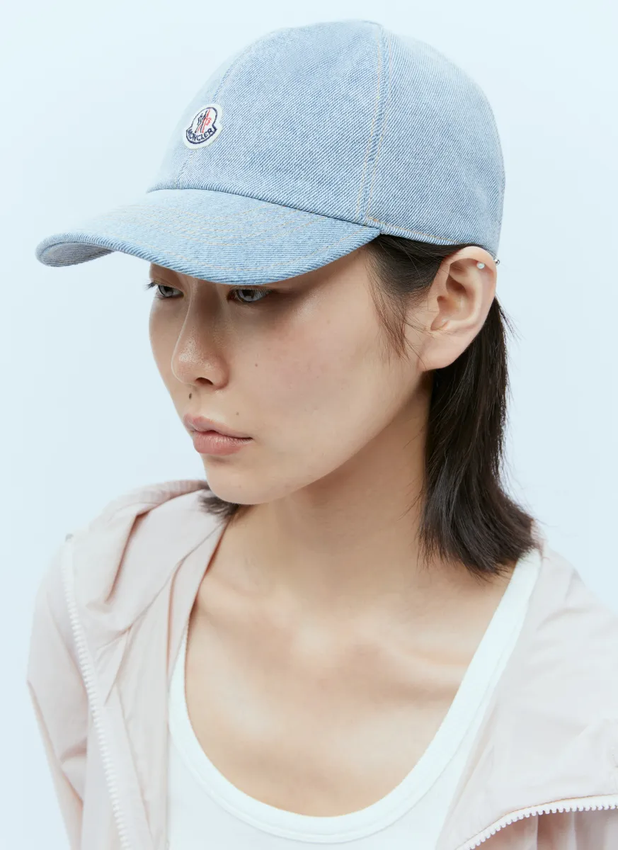 Logo Patch Denim Baseball Cap