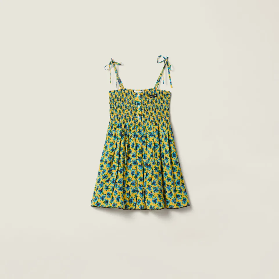 Crêpe de chine mini-dress