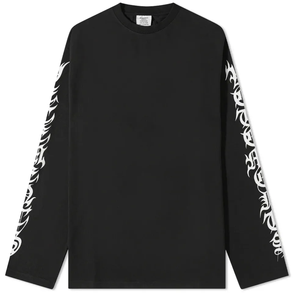 Long Sleeve Gothic Logo T-Shirt