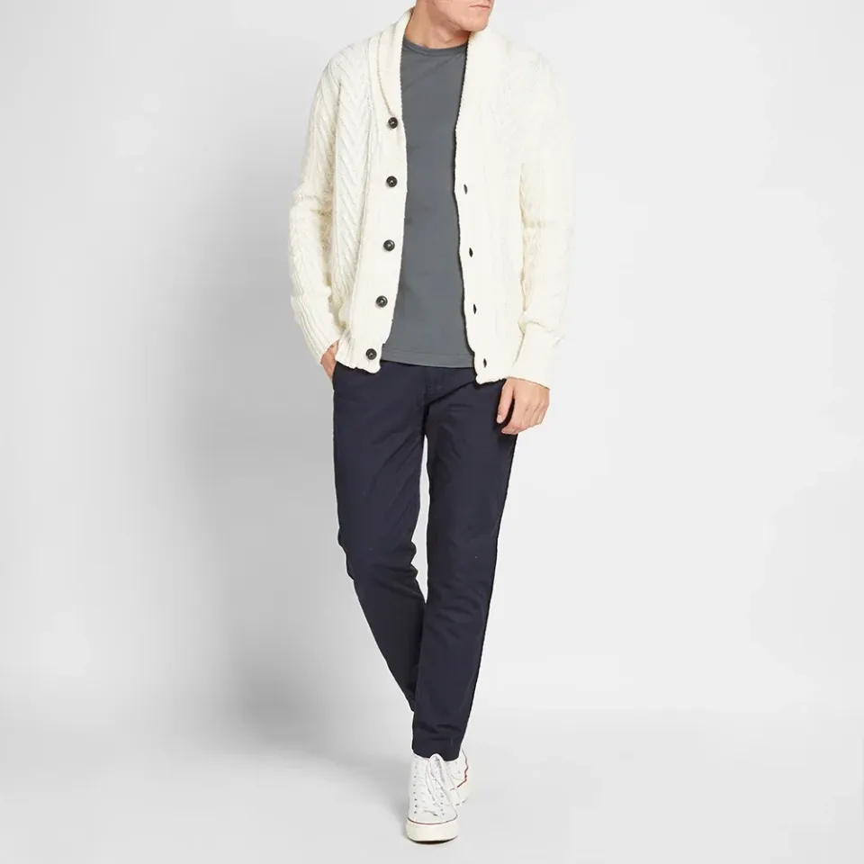Linen Cable Knit Cardigan