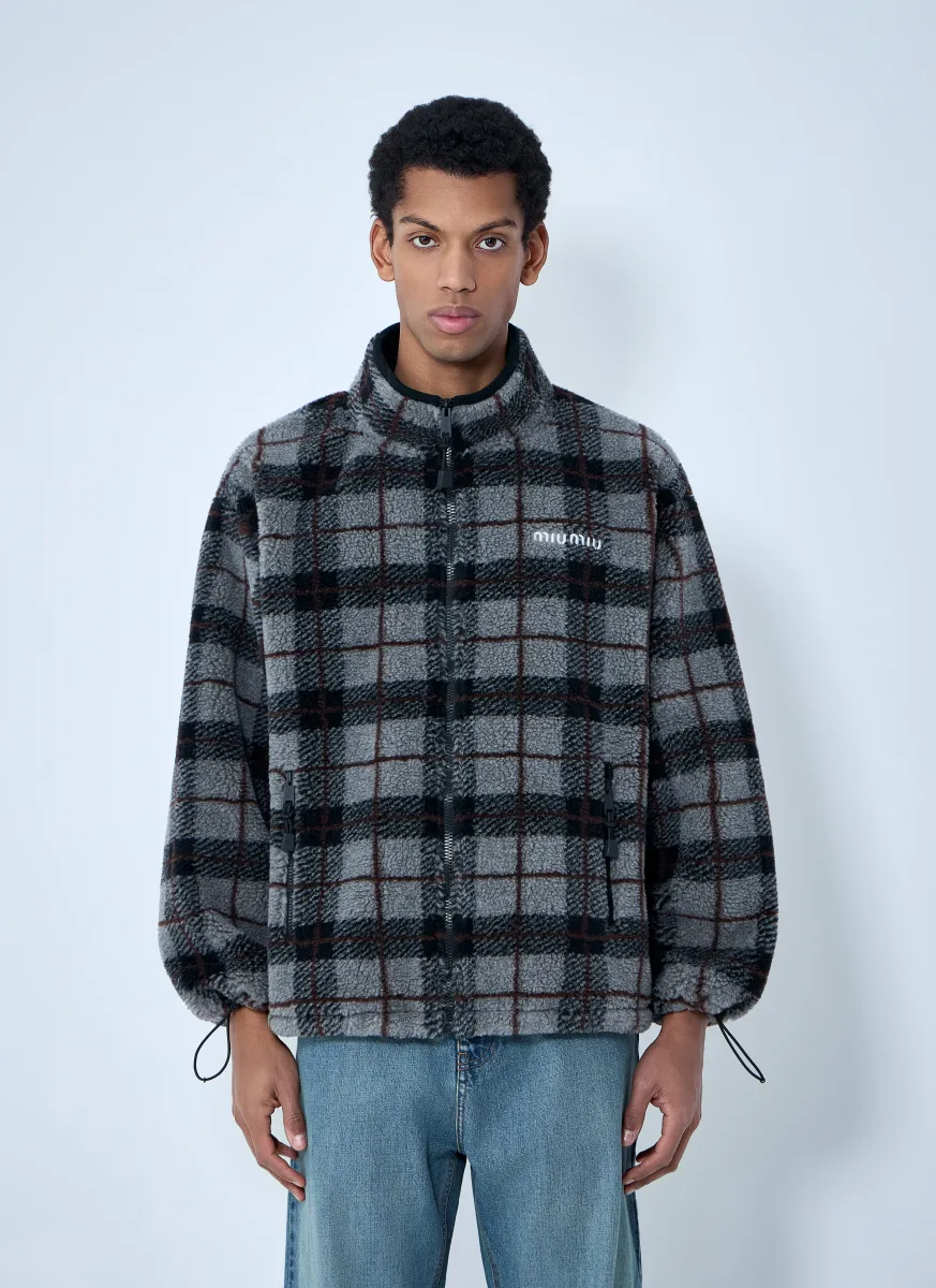Checked Fleece Jacket