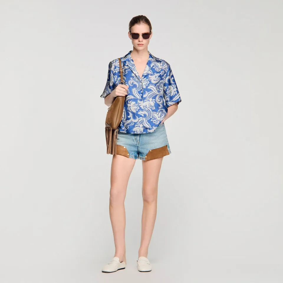 Floral print shirt