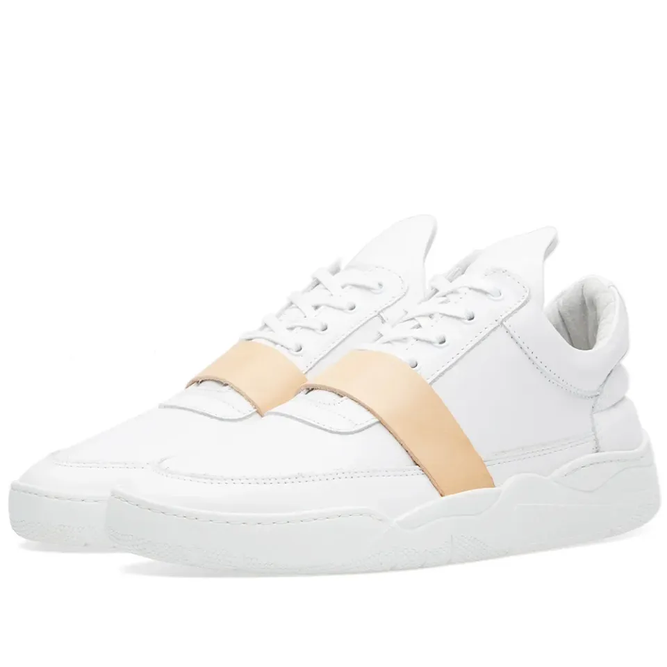 Low Top Leather Strap Sneaker