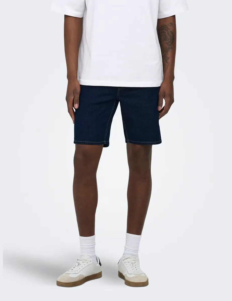 Denim Shorts Dark Blue