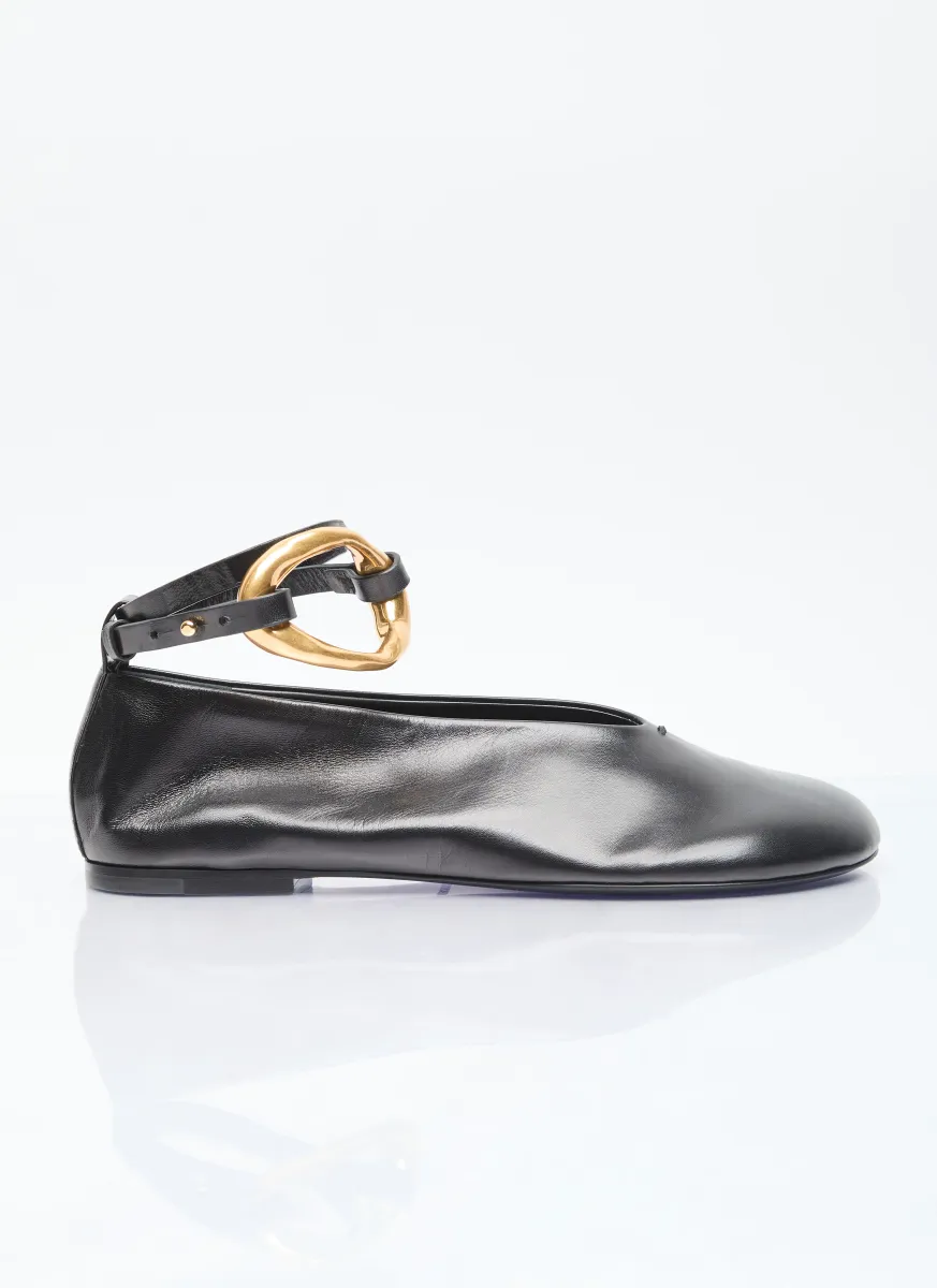 Leather Ballerina Flats