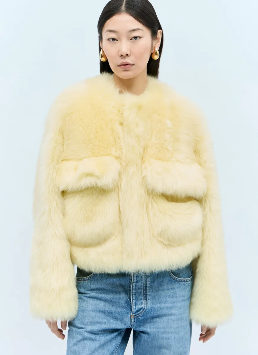 Shearling Cropped Jacket