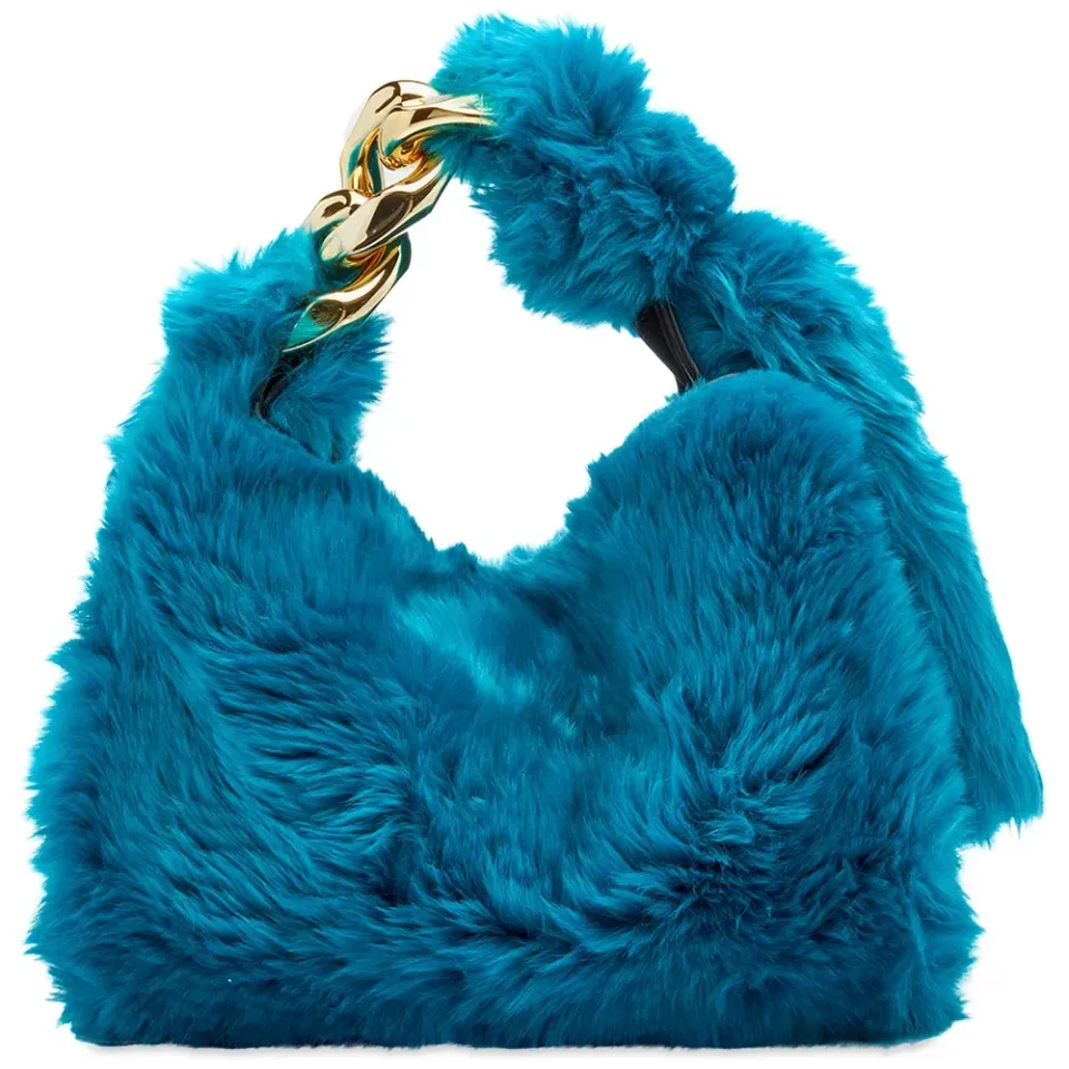 Small Chain Fluffy Hobo Bag
