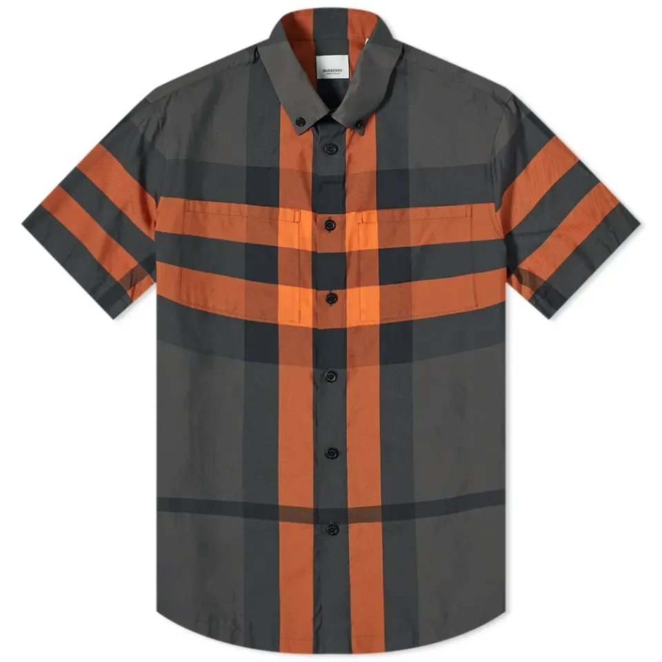 Short Sleeve Thames Large Check Shirt
