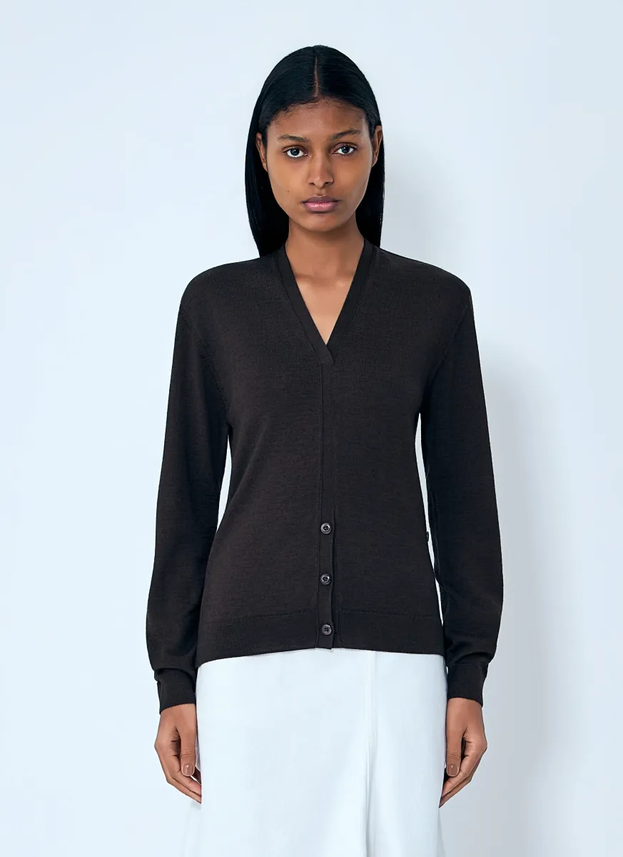 Twisted V Neck Cardigan