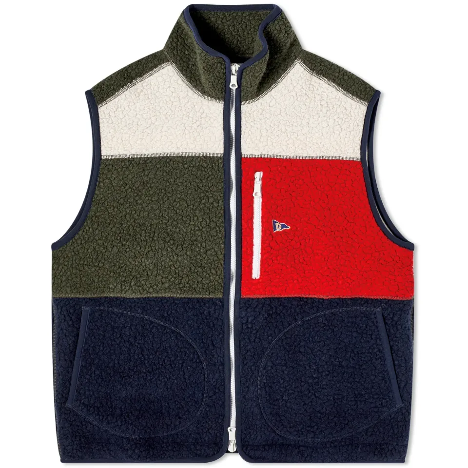 Colour Block Fleece Vest