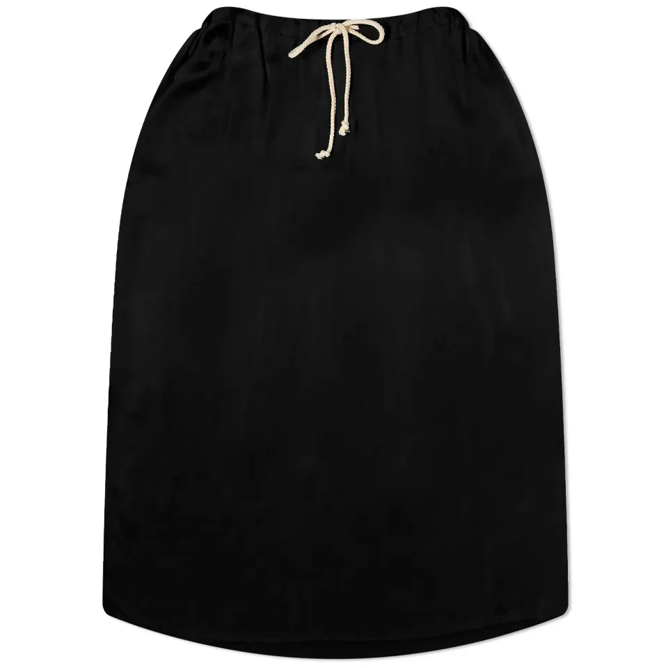 Donni. Silk Cinch Midi Skirt