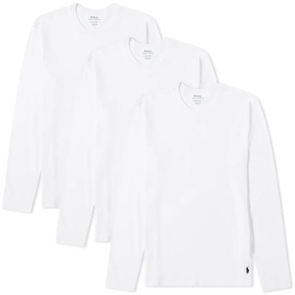 Long Sleeve Crew Base Layer T-Shirt - 3 Pack