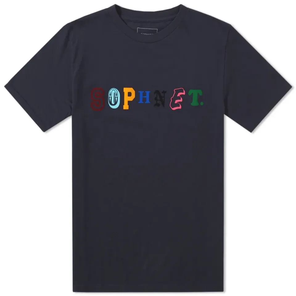 SOPHNET. Multicolour Logo Tee