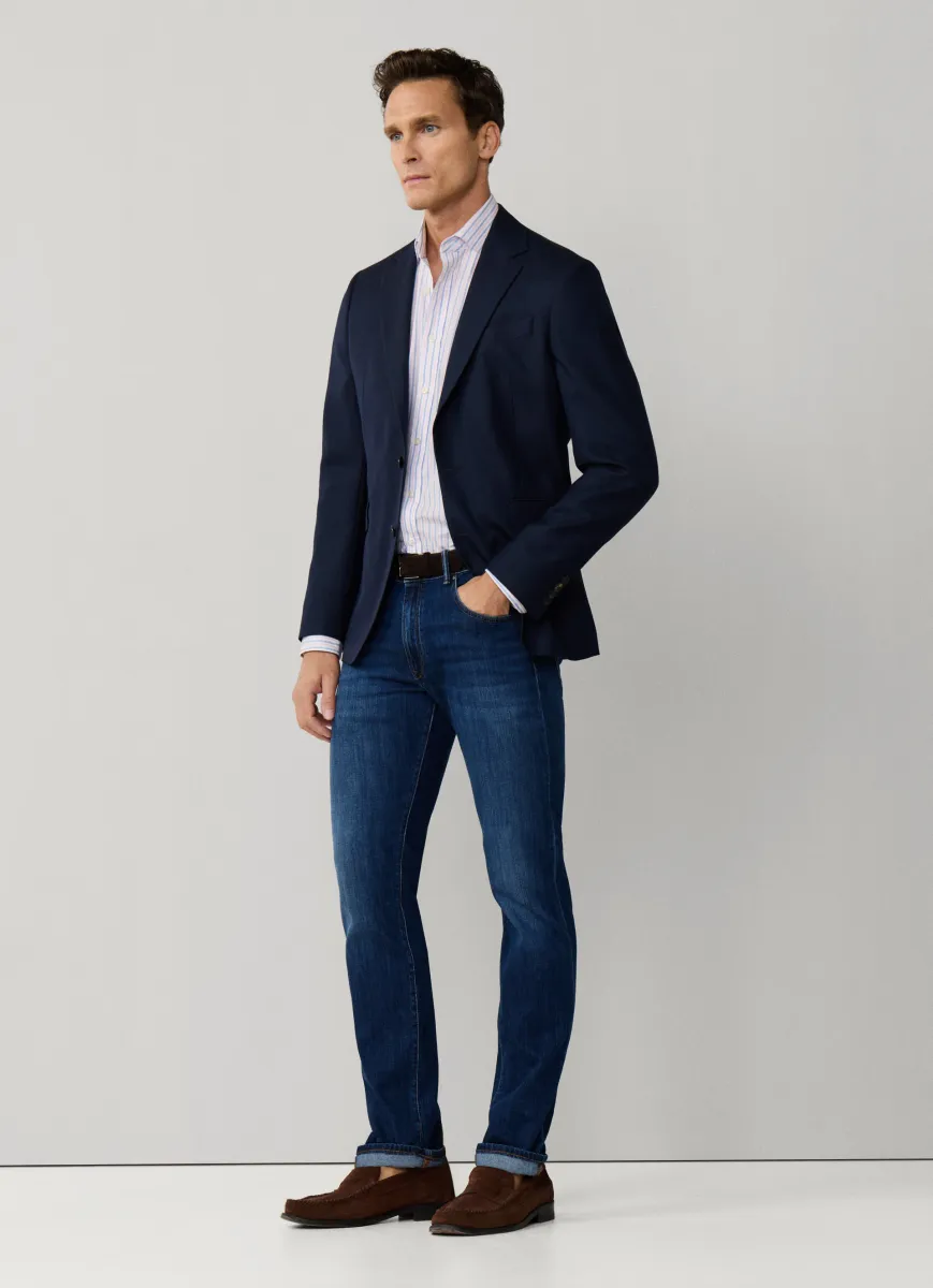 Slim Fit Vintage Wash Denim