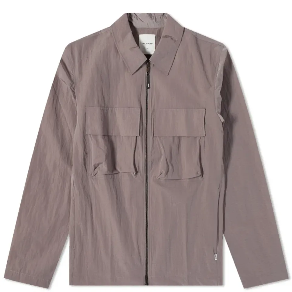 Egon Nylon Ripstop Zip Overshirt