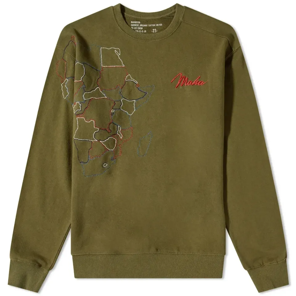 Tour Of Africa Embroidered Crew Sweat