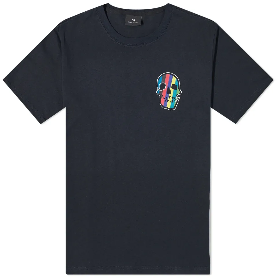 Stripe Skull T-Shirt