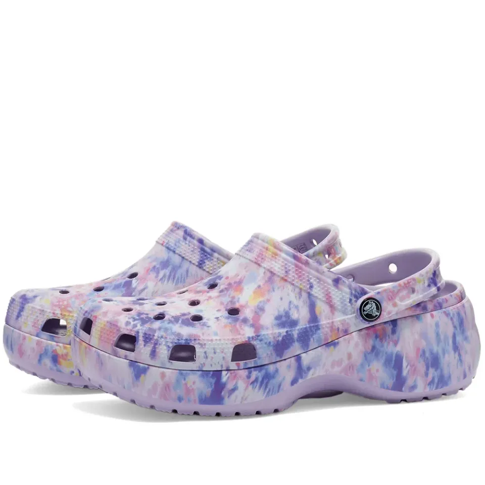 Classic Platform Tie Dye Clog