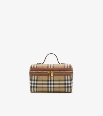 Check Vanity Bag​ in Archive beige/briar brown