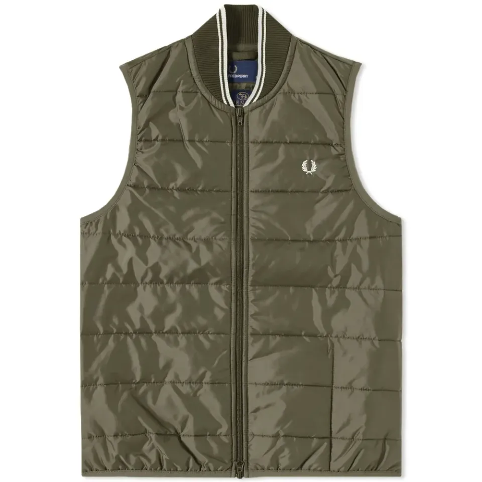 Fred Perry x Lavenham Quilted Gilet
