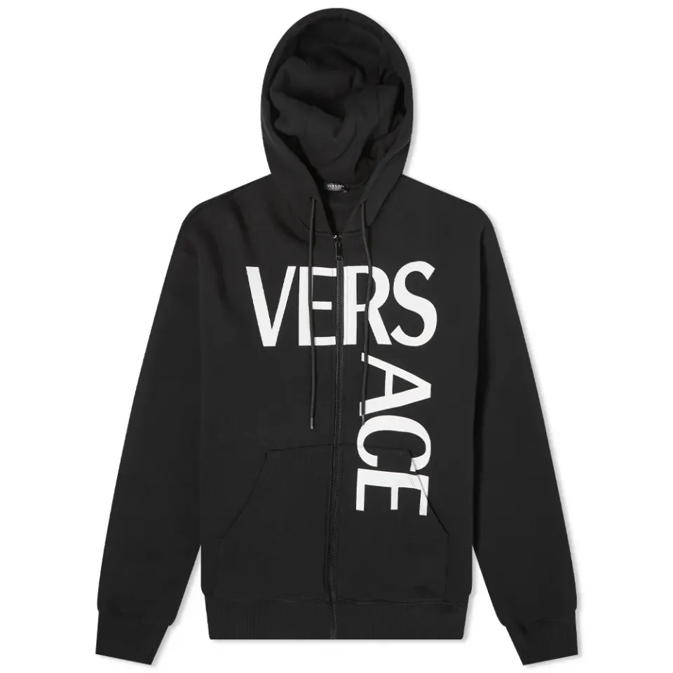 Logo Print Zip Hoody