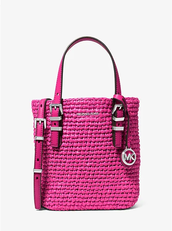 Quinn Extra-Small Hand-Crocheted Straw Crossbody Bag