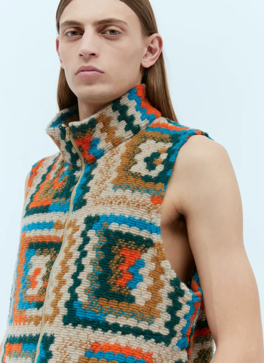 High Mock Knit Vest