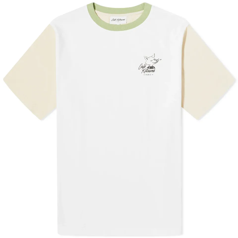 Café Kitsune Colorblock Relax T-Shirt