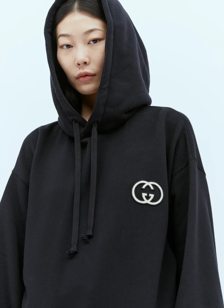 Maxi Interlocking GG Hooded Sweatshirt
