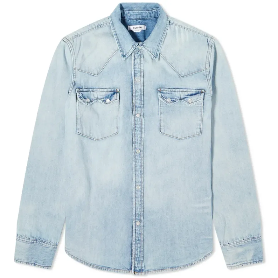 Long Sleeve Western Denim Shirt