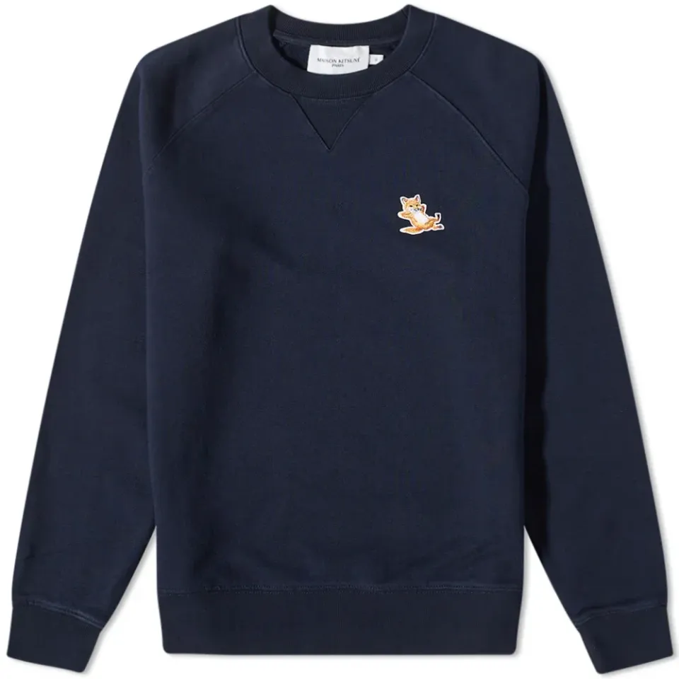 Chillax Fox Patch Classic Crew Sweat
