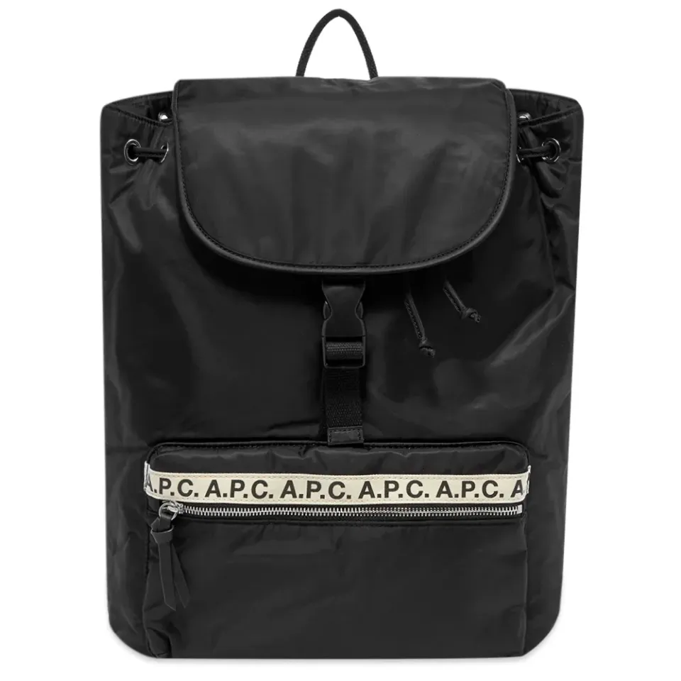A.P.C. Repeat Logo Clip Backpack