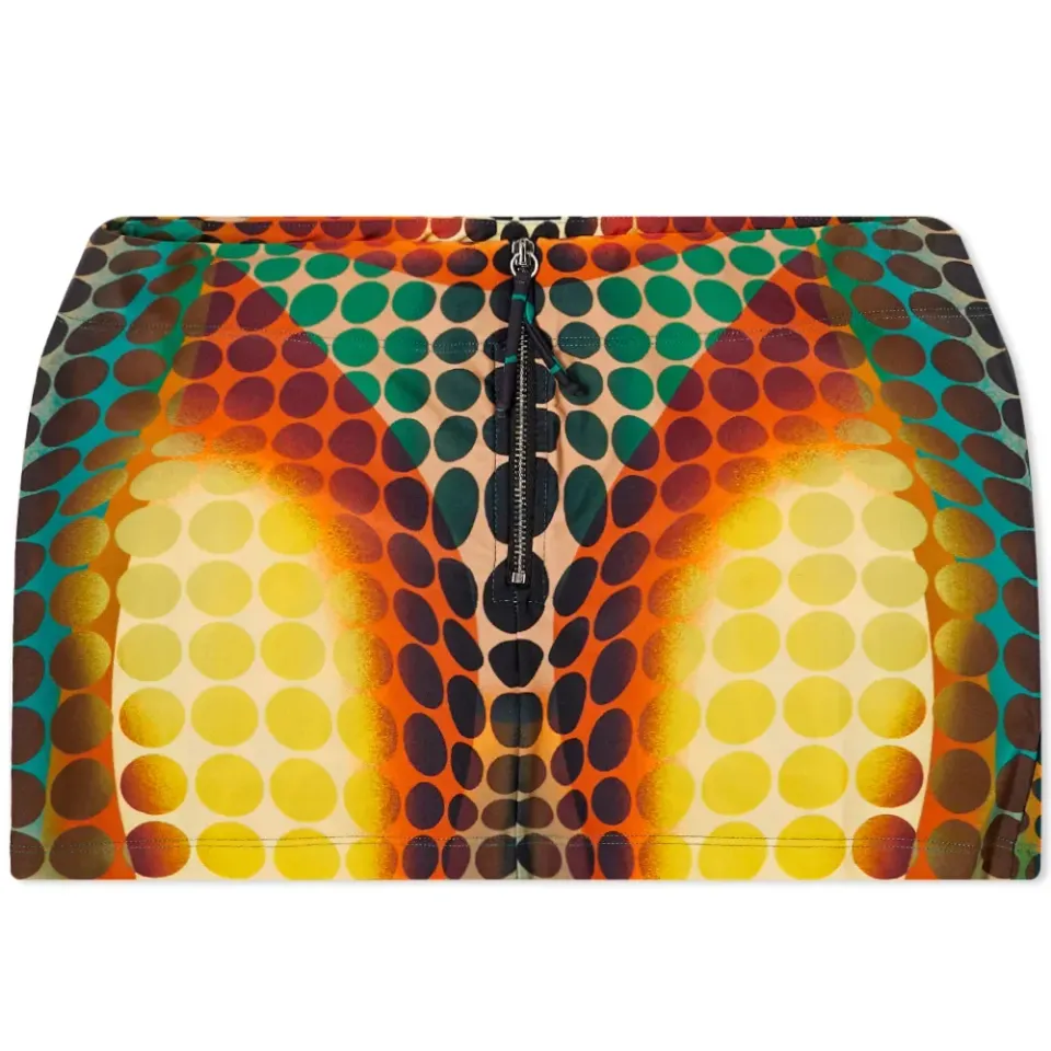 Cyber Print Mini Skirt
