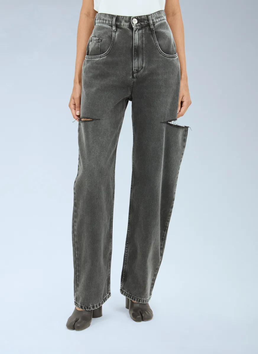Cut-Out Jeans