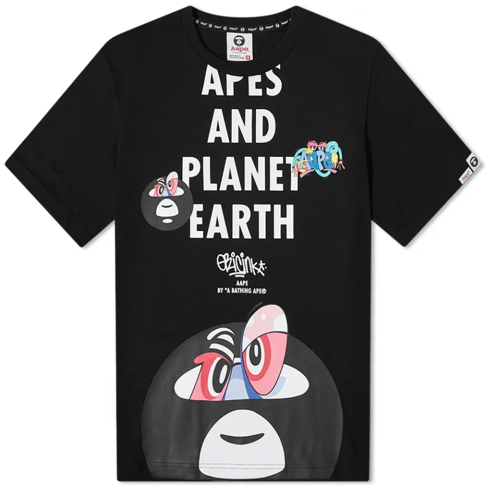 AAPE x Eric Inkala Moonhead Tee