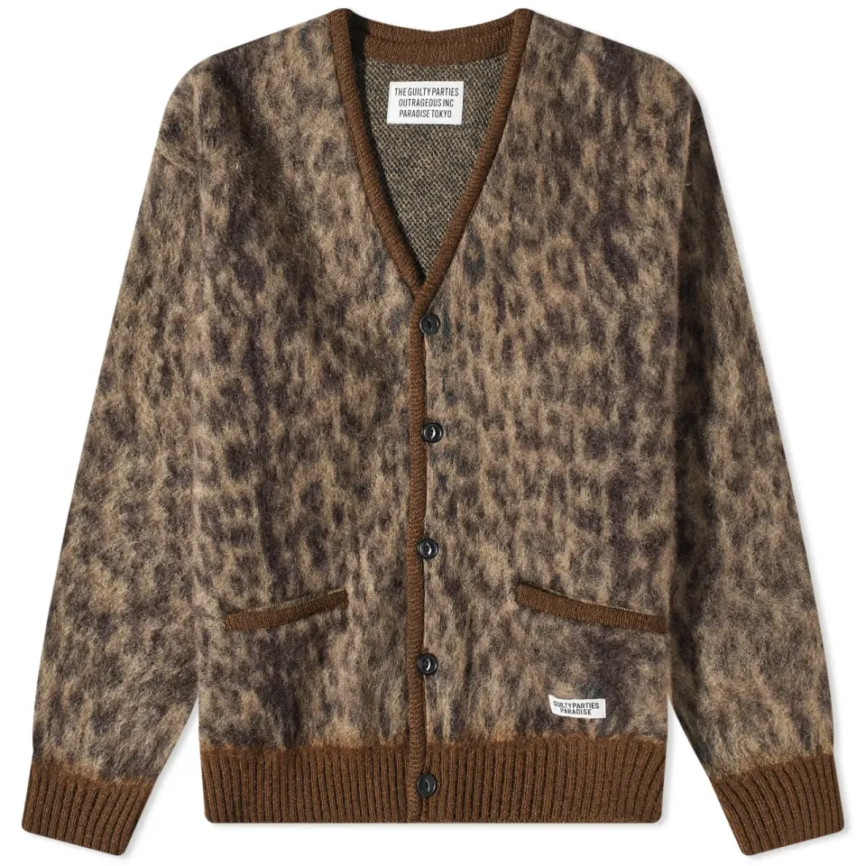 Leopard Mohair Cardigan