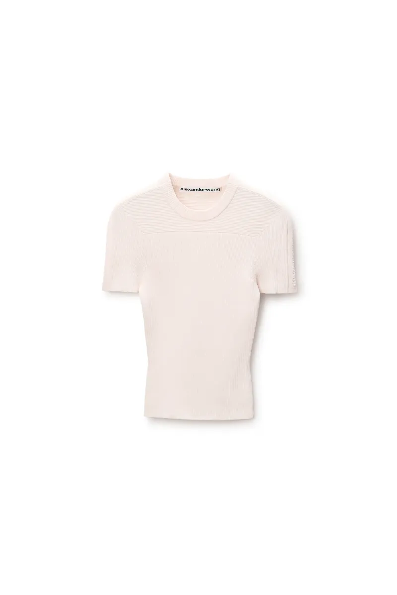 Debossed Logo Fitted Tee