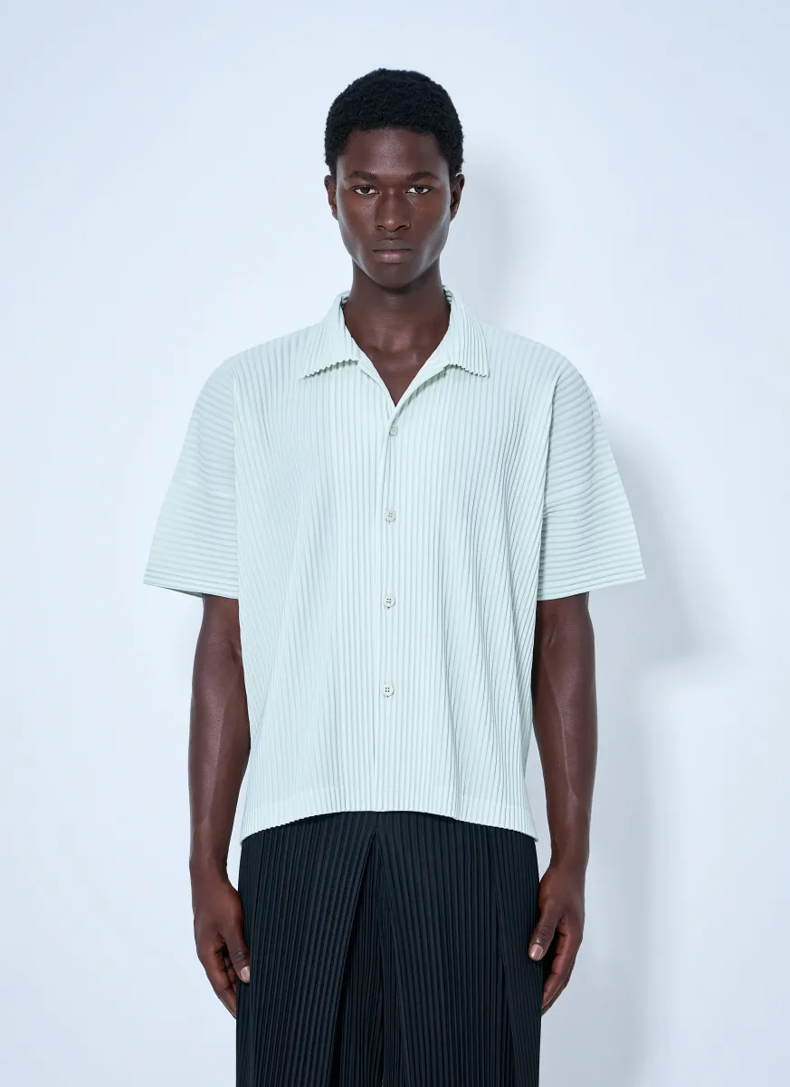 Pleat Short Sleeve Shirt