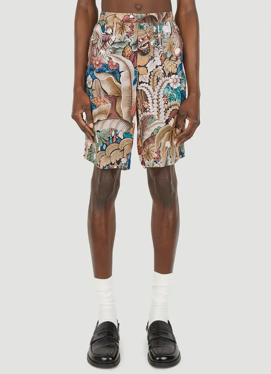 Abstract Motif Board Shorts