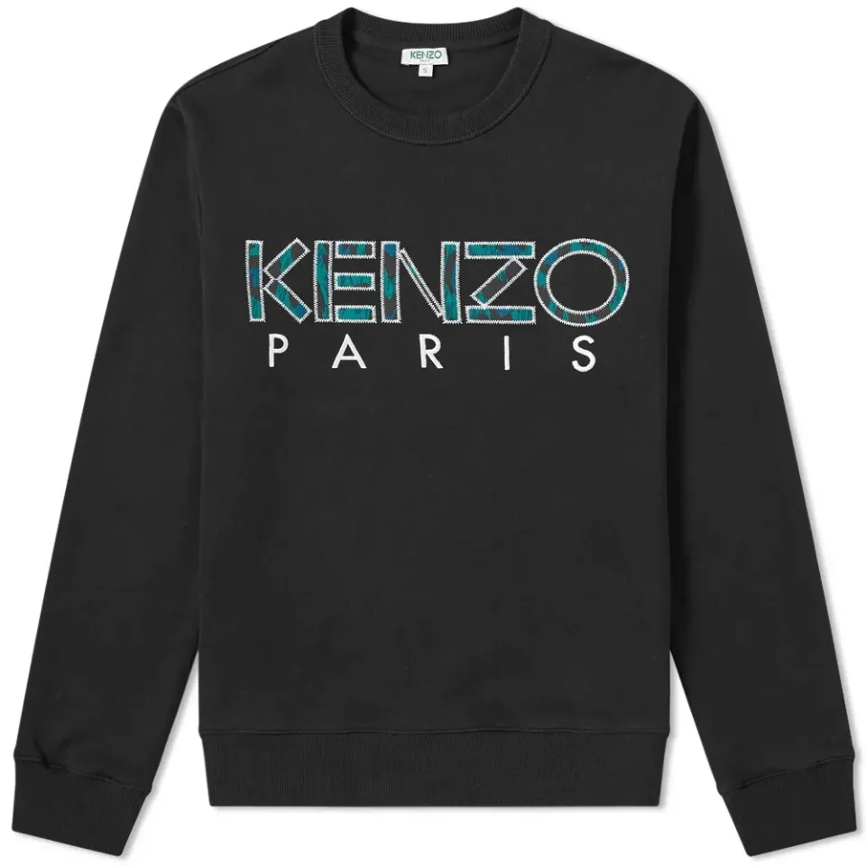 Embroidered Paris Logo Crew Sweat