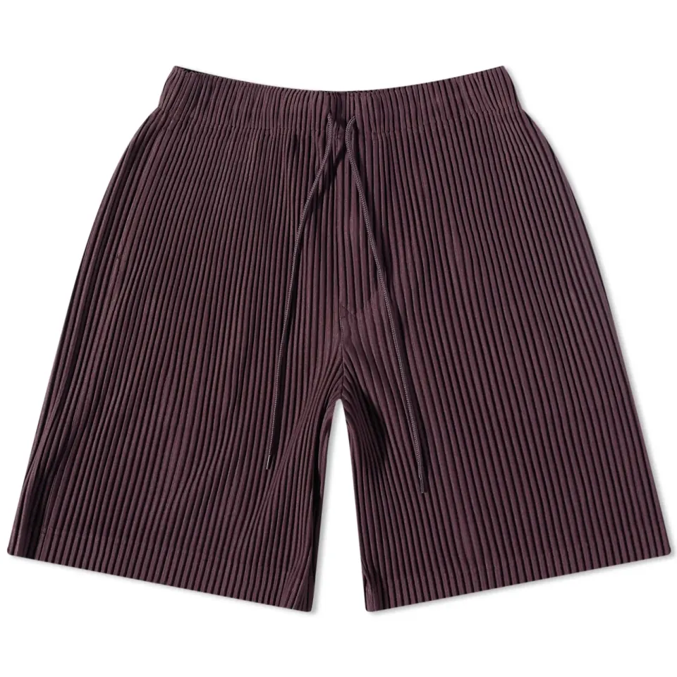 Pleated Drawstring Shorts
