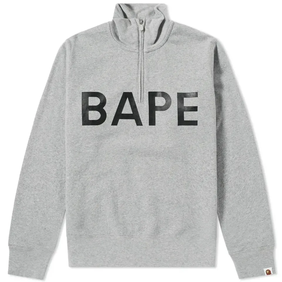 Wide Half Zip Sweat