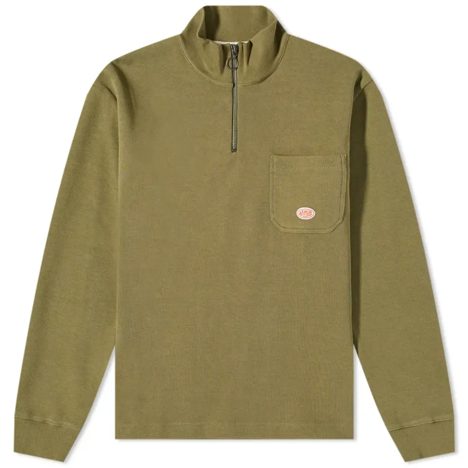 Half Zip Pocket Sweat