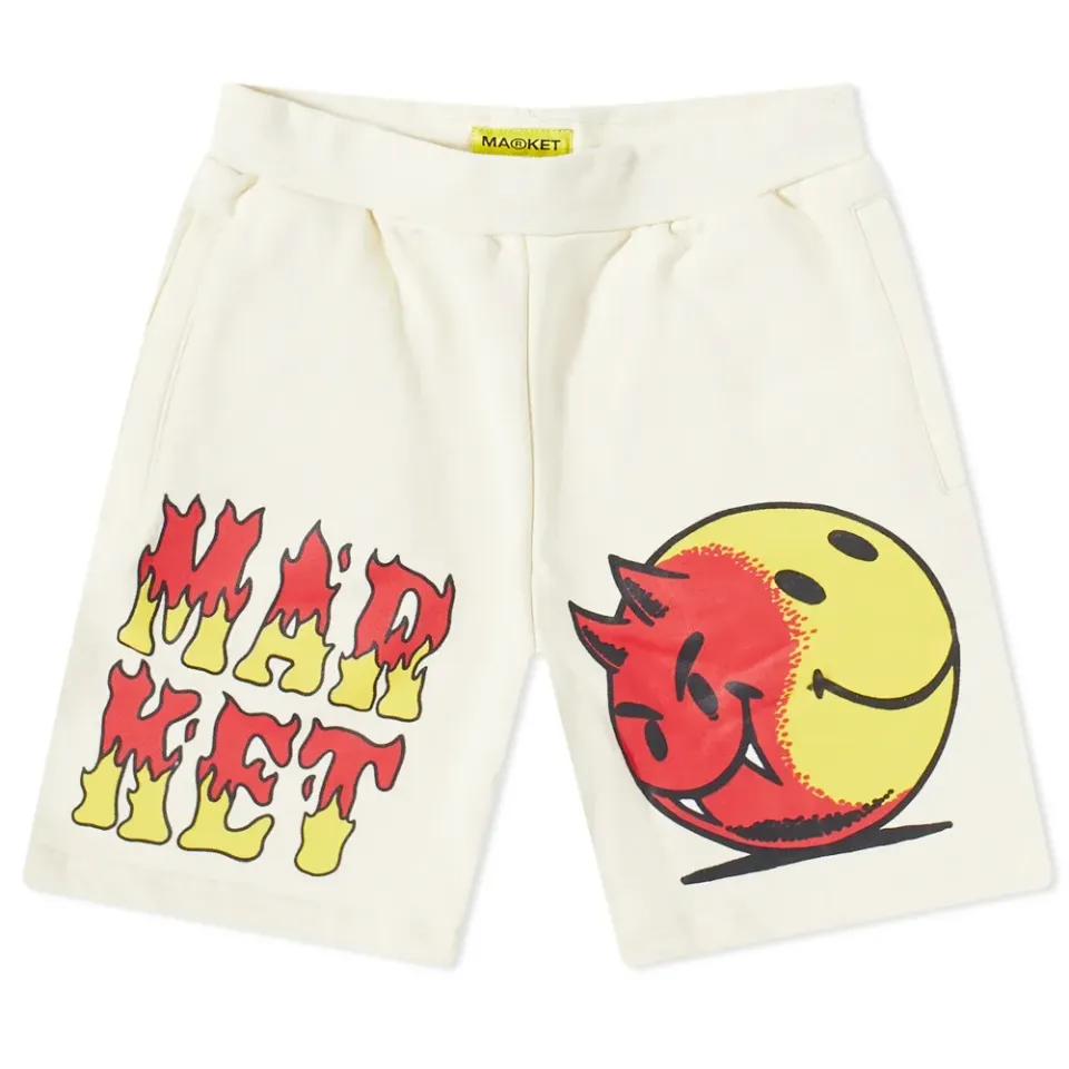 Smiley Good And Evil Sweat Shorts