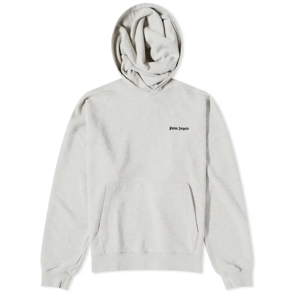 Embroidered Small Logo Popover Hoodie