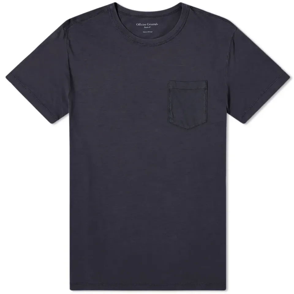 Officine Générale Pigment Dyed Pocket T-Shirt